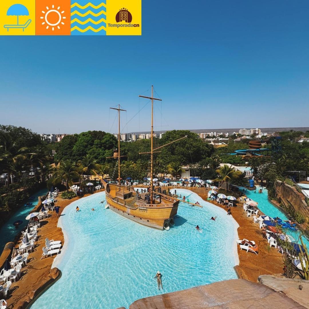 Aparthotel Piazza Com Acesso Ao Acqua Park - Gustavo à Caldas Novas Extérieur photo