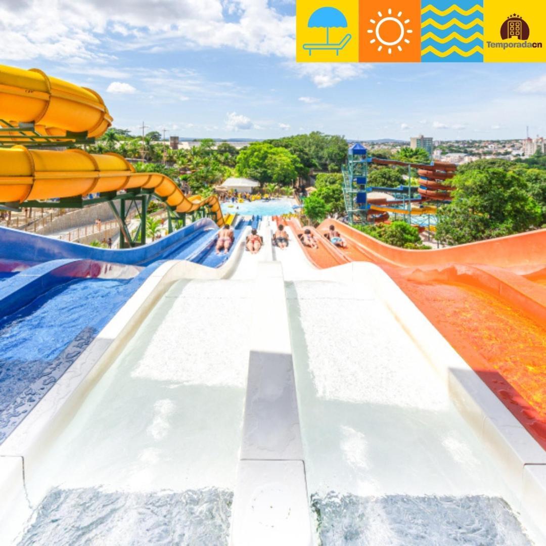 Aparthotel Piazza Com Acesso Ao Acqua Park - Gustavo à Caldas Novas Extérieur photo