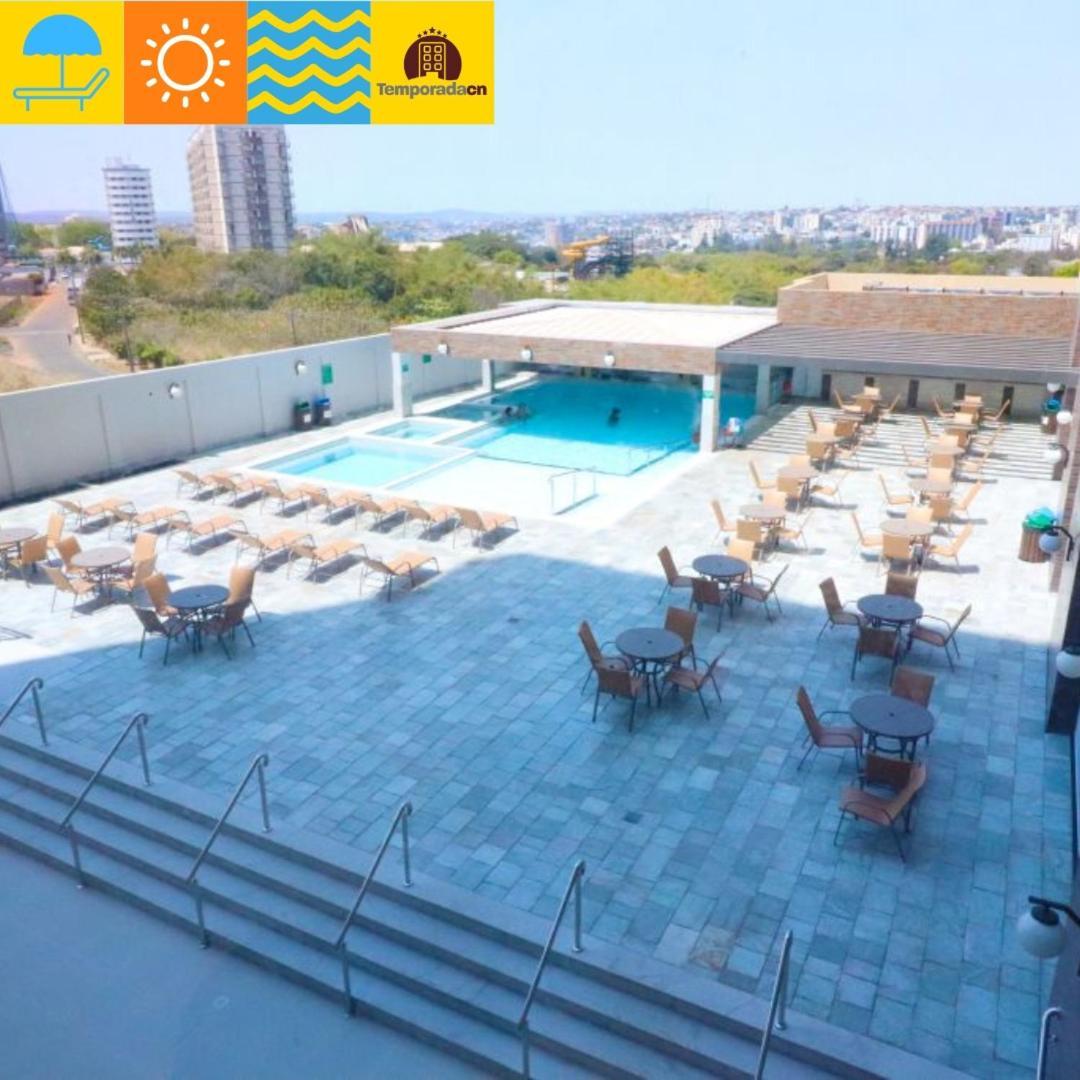 Aparthotel Piazza Com Acesso Ao Acqua Park - Gustavo à Caldas Novas Extérieur photo
